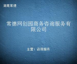 常德網(wǎng)創(chuàng)園商務(wù)咨詢服務(wù) 信息咨詢賦能企業(yè)創(chuàng)新與成長